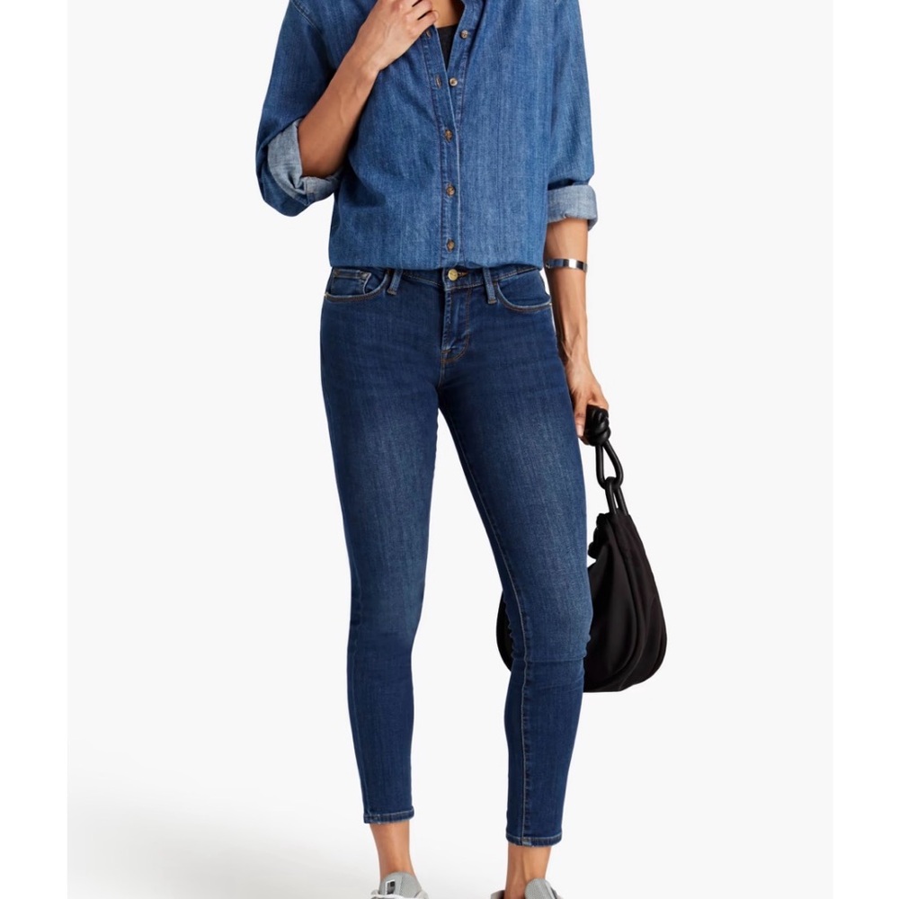 FRAME! Denim Dark Blue Le Skinny De Jeanne - 26